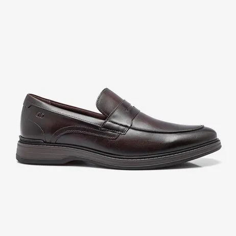 Sapato Social Noah de Couro Marrom