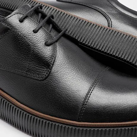Sapato Social Marino Couro Preto