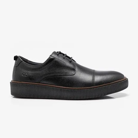Sapato Social Marino Couro Preto
