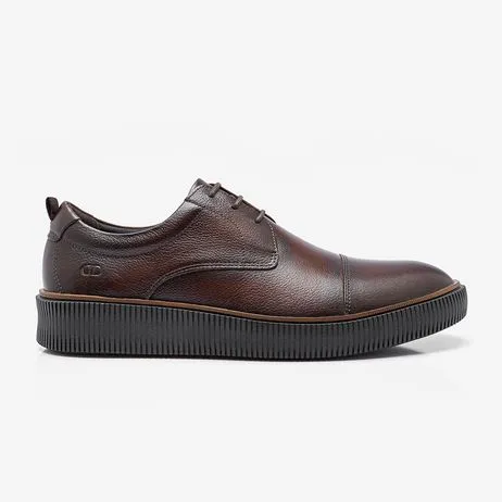 Sapato Social Marino Couro Mogno